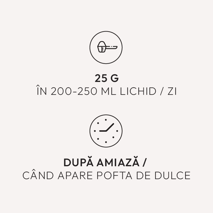 Silhouette Latte - mod de consum: 25 g în 200-250 ml lichid/zi, după amiază / când apare pofta de dulce